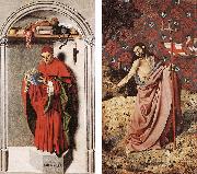 MASTER of the Aix Annunciation Prophet Jeremiah and Christ sgy Spain oil painting reproduction